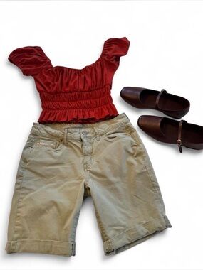 Calvin Klein Green Khaki Cargo Shorts